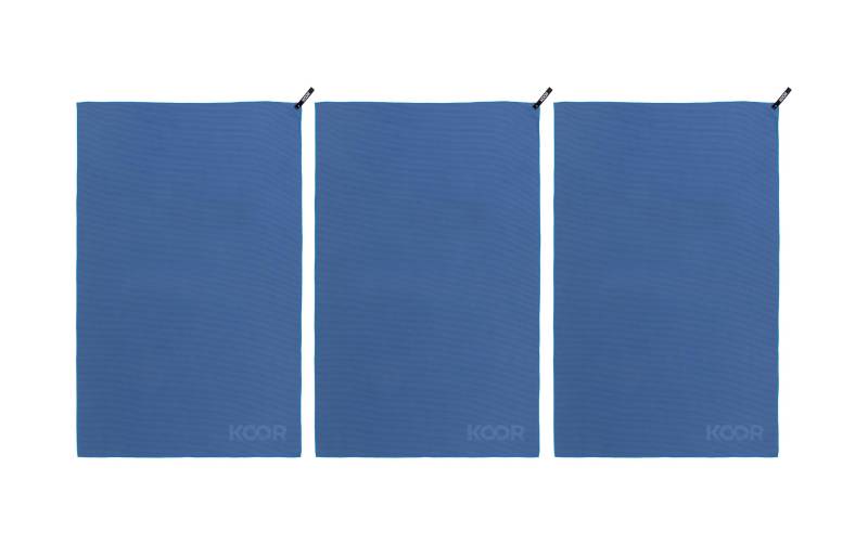 KOOR Badetuch »Silva Onda Blu 3er-Pack«, (3 St.) von KOOR