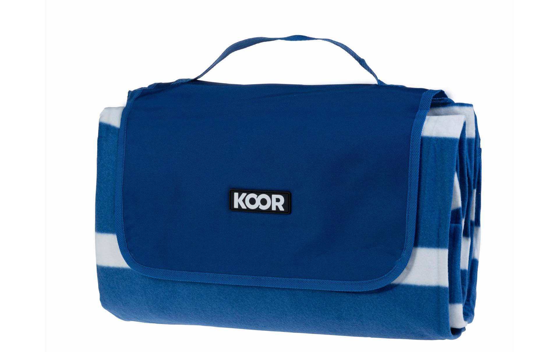 KOOR Picknickdecke »Stripes blue 200« von KOOR