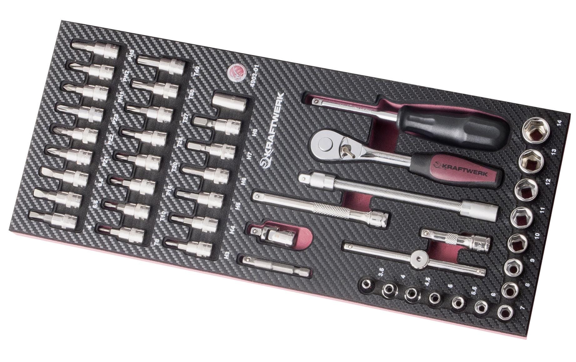 Kraftwerk Steckschlüssel »1/4 Zoll Completo EVA3 46-teilig« Kraftwerk Steckschlüssel »1/4 Zoll Completo EVA3 46-teilig« von KRAFTWERK
