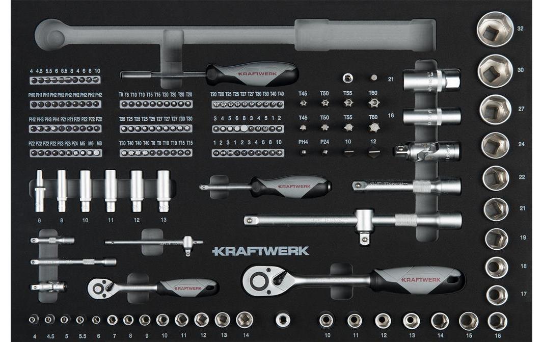 Kraftwerk Steckschlüssel »45323 164-teilig«, (164 St.) von KRAFTWERK