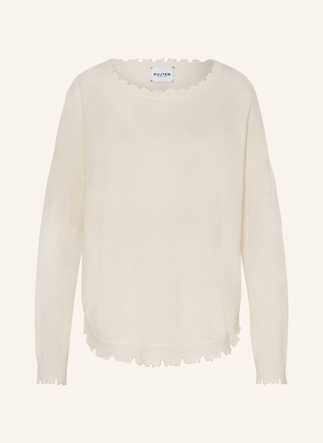 Kujten Cashmere-Pullover Melah weiss Kujten Cashmere-Pullover Melah weiss von KUJTEN