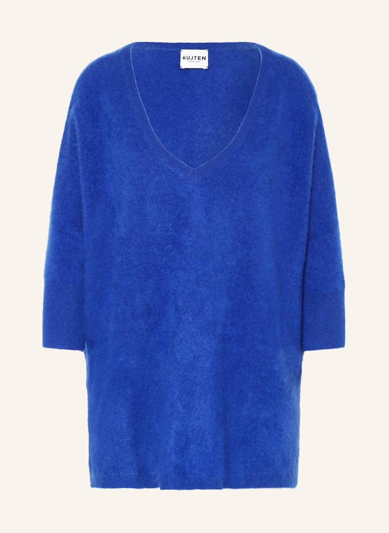 Kujten Cashmere-Pullover Minie Mit 3/4-Arm blau von KUJTEN