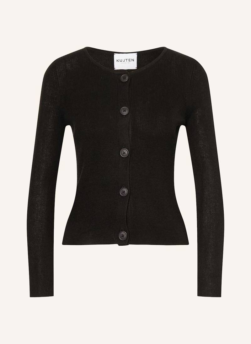 Kujten Strickjacke Thiziri Aus Seide schwarz von KUJTEN