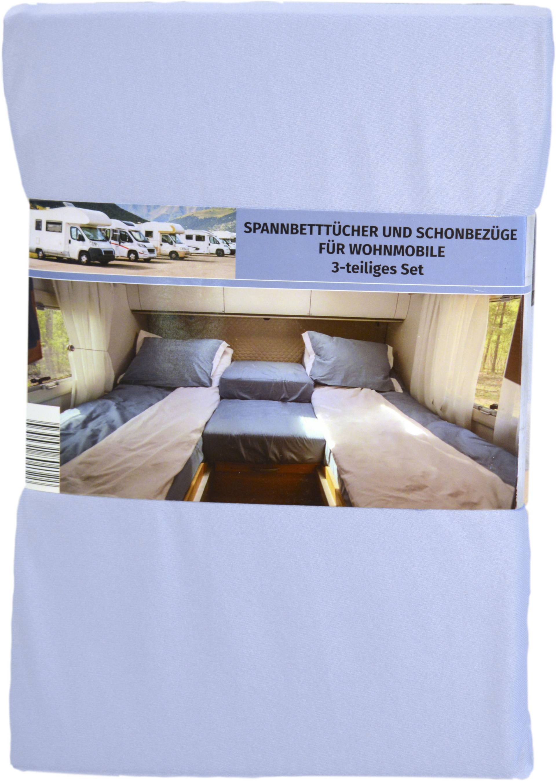 KiNZLER Spannbettlaken »Jersey Spannbettlaken im 3-teiligen Set«, für das Wohnmobil/Wohnwagen Heckbett von Kinzler