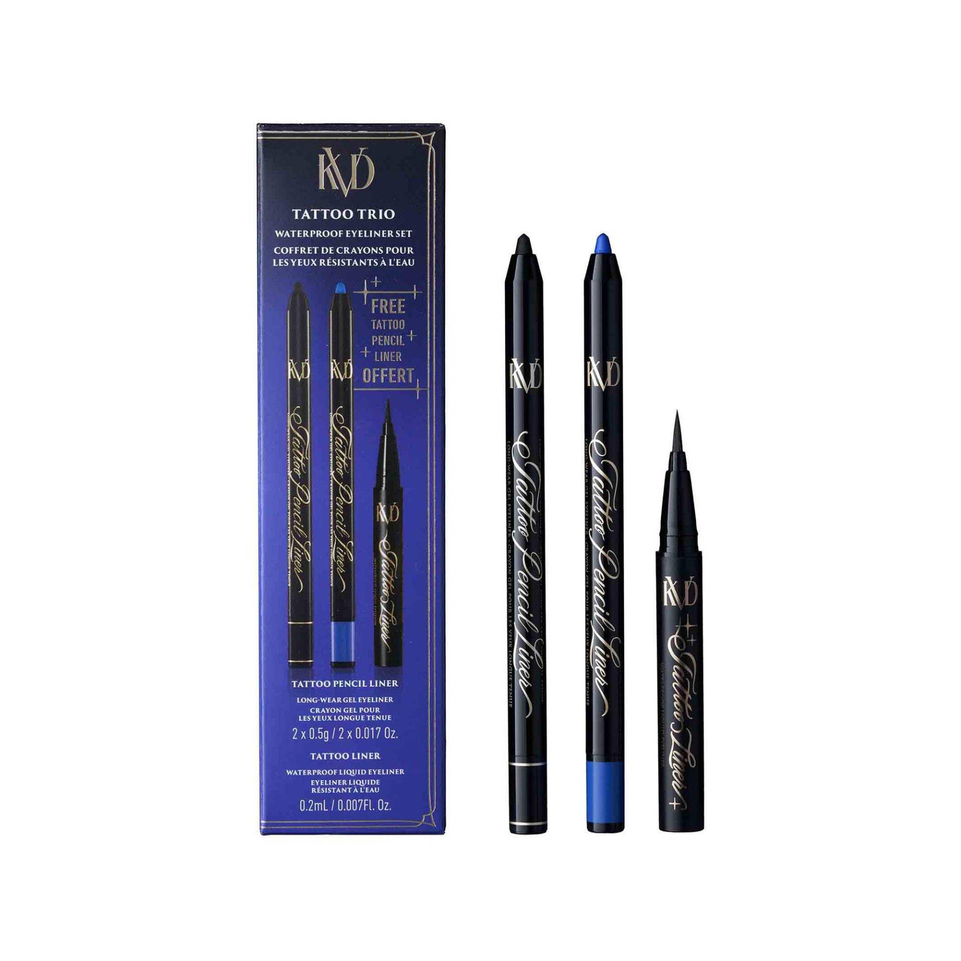 KVD Beauty - Tattoo Trio Waterproof Eyeliner Set Augen-Make-up-Set, von KVD Beauty