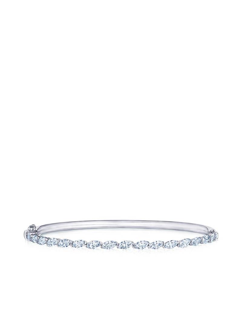 KWIAT 18kt white gold marquise diamond bangle - Silver von KWIAT