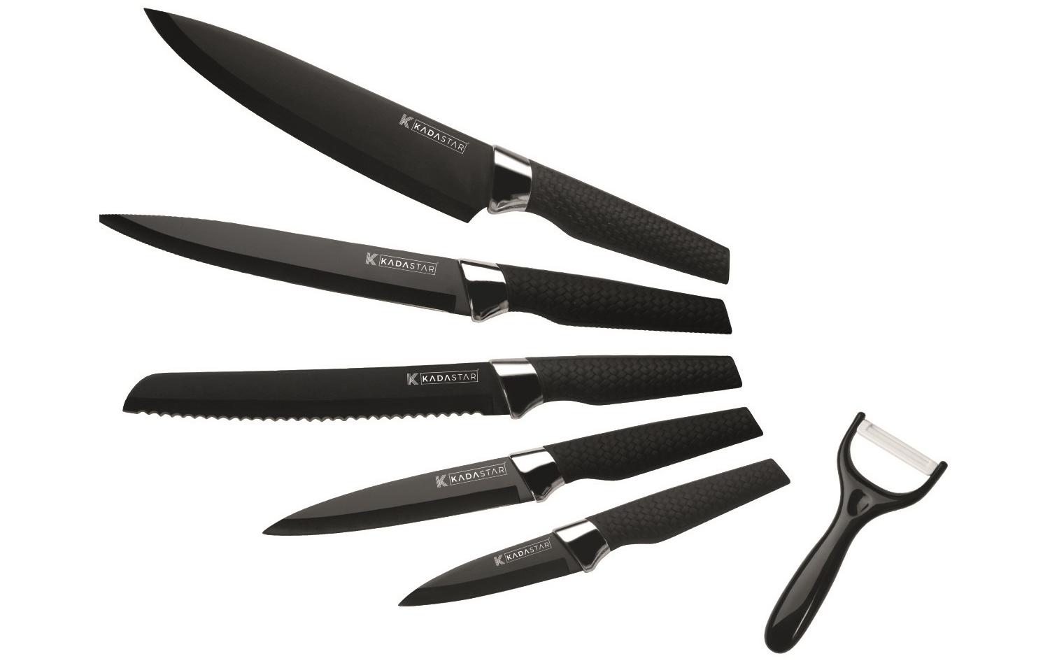 Kadastar Messer-Set »Premium Black 6«, (6 tlg.) von Kadastar