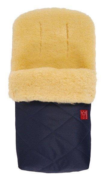 Lammfell Fusssack Natura Navy Unisex Blau von Kaiser