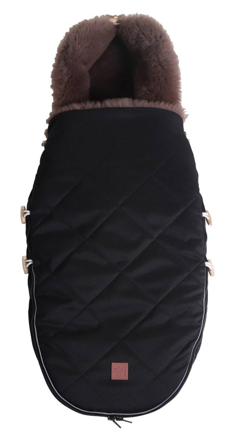 Kaiser - Lammfell Fusssack Toffee black, Schwarz von Kaiser