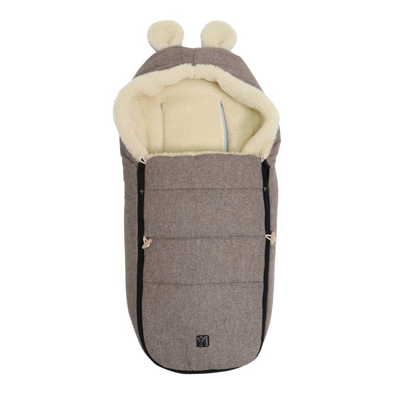 Winterfußsack HOODY MAUS WOOL für Babyschalen von Kaiser