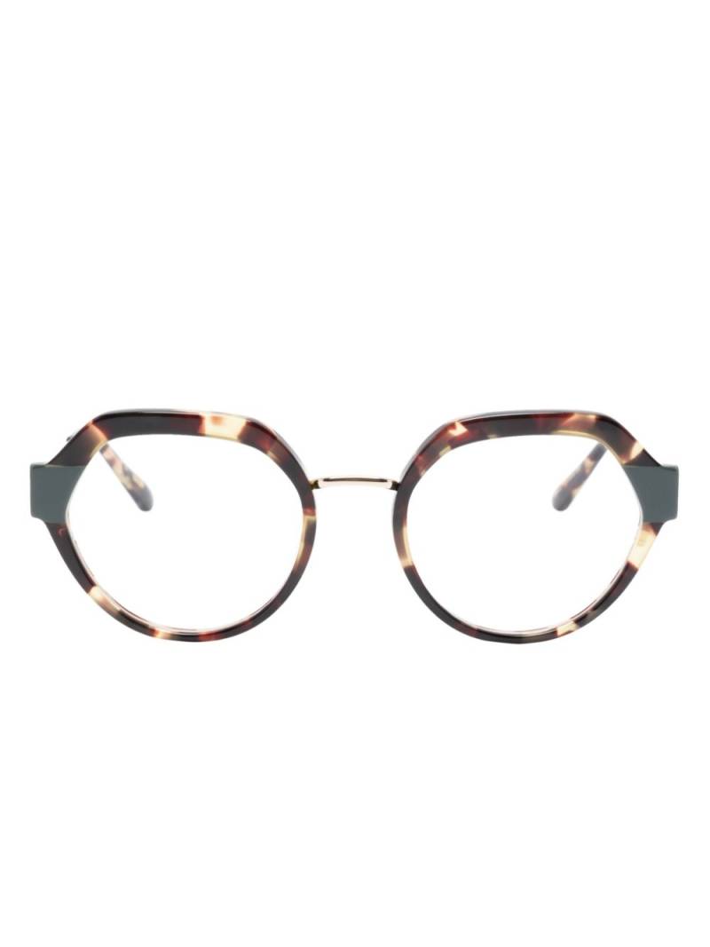 Kaleos Ball tortoiseshell-effect round-frame glasses - Brown von Kaleos