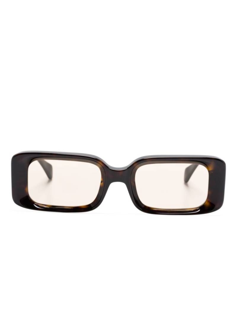 Kaleos Barbarella 11 rectangle-frame sunglasses - Brown von Kaleos