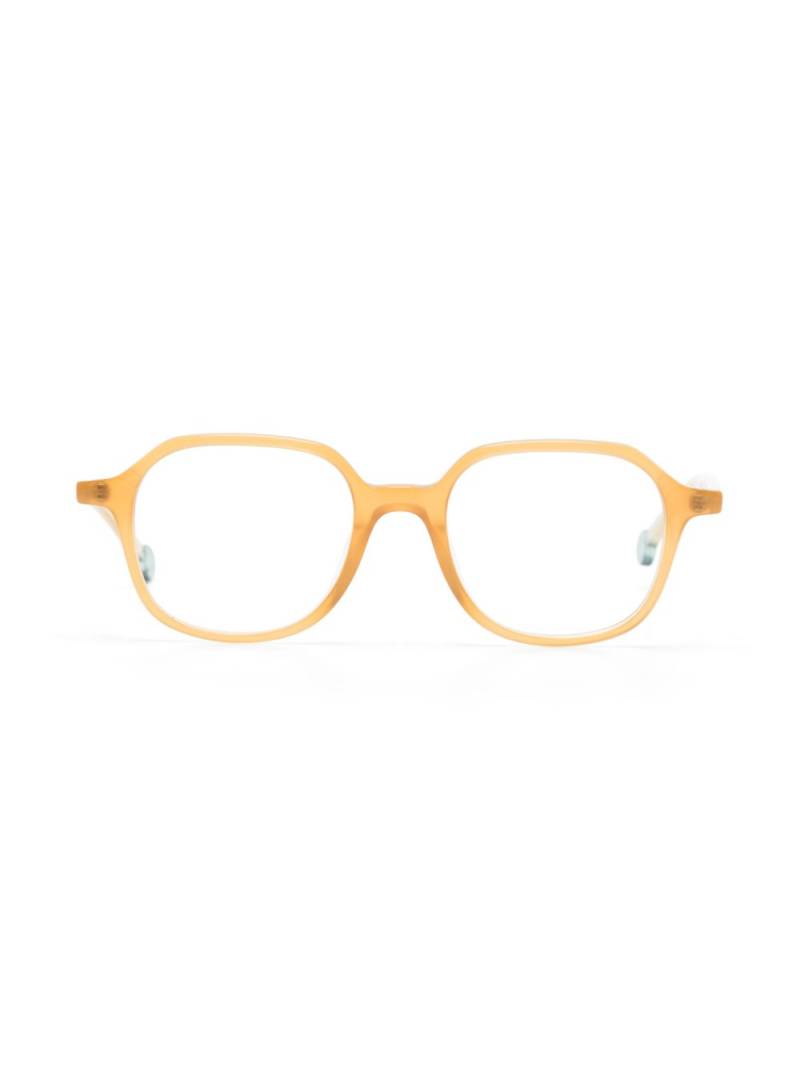 Kaleos Brierley round-frame translucent glasses - Neutrals von Kaleos