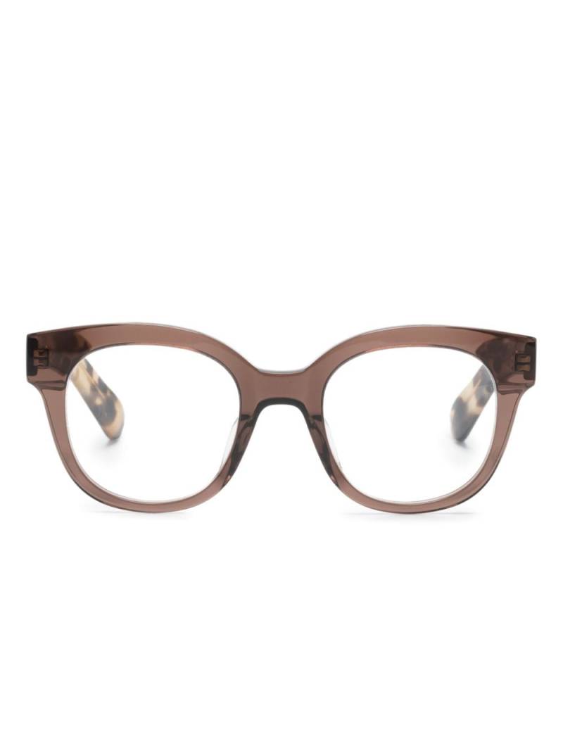 Kaleos Schmitz 002 square-frame glasses - Brown von Kaleos