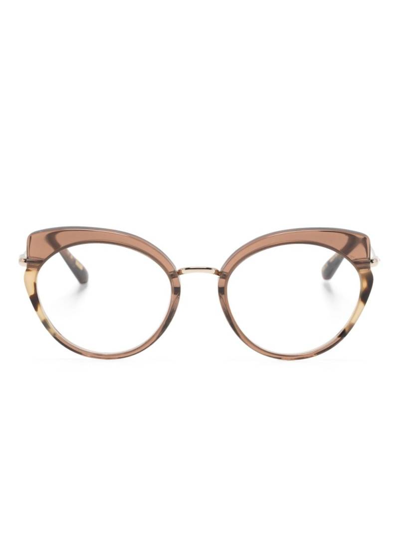 Kaleos Solis 005 cat eye-frame glasses - Brown von Kaleos