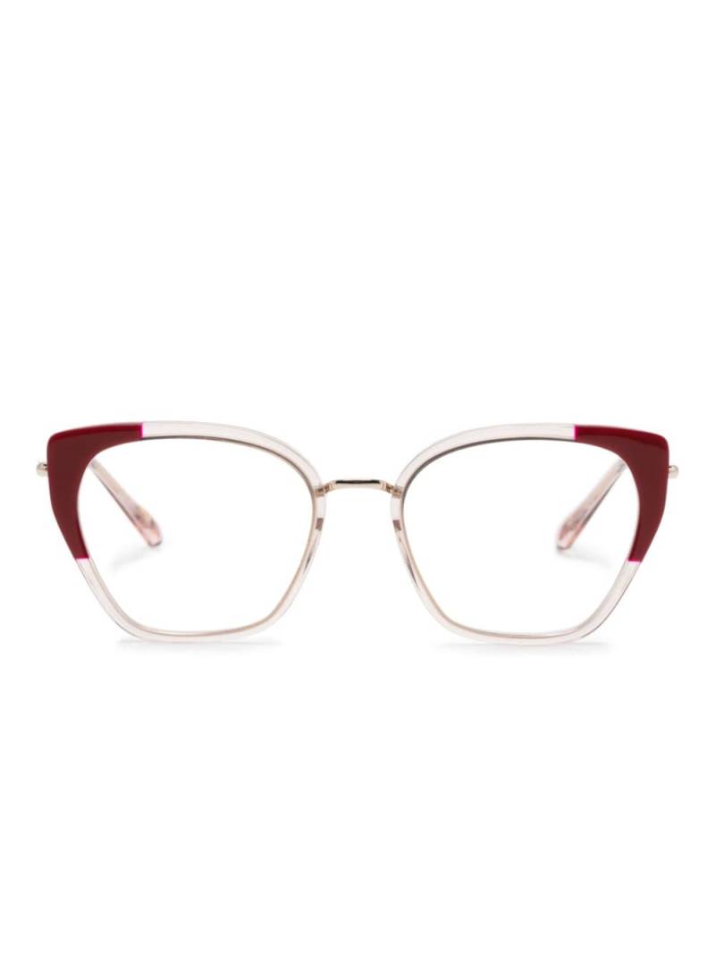 Kaleos Steele 004 butterfly-frame glasses - Red von Kaleos