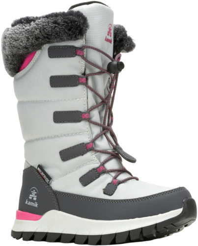 Kamik PRAIRIE2 kids Winterschuh - charcoal/lime (Grösse: 39) von Kamik