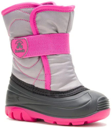 Kamik SNOWBUG3 kids Winterschuh - grey/pink (Grösse: 27) von Kamik