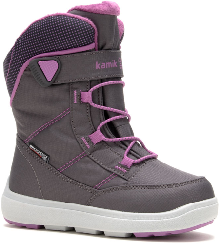 Kamik STANCE2 kids Winterschuh - charcoal/orchid (Grösse: 23) von Kamik