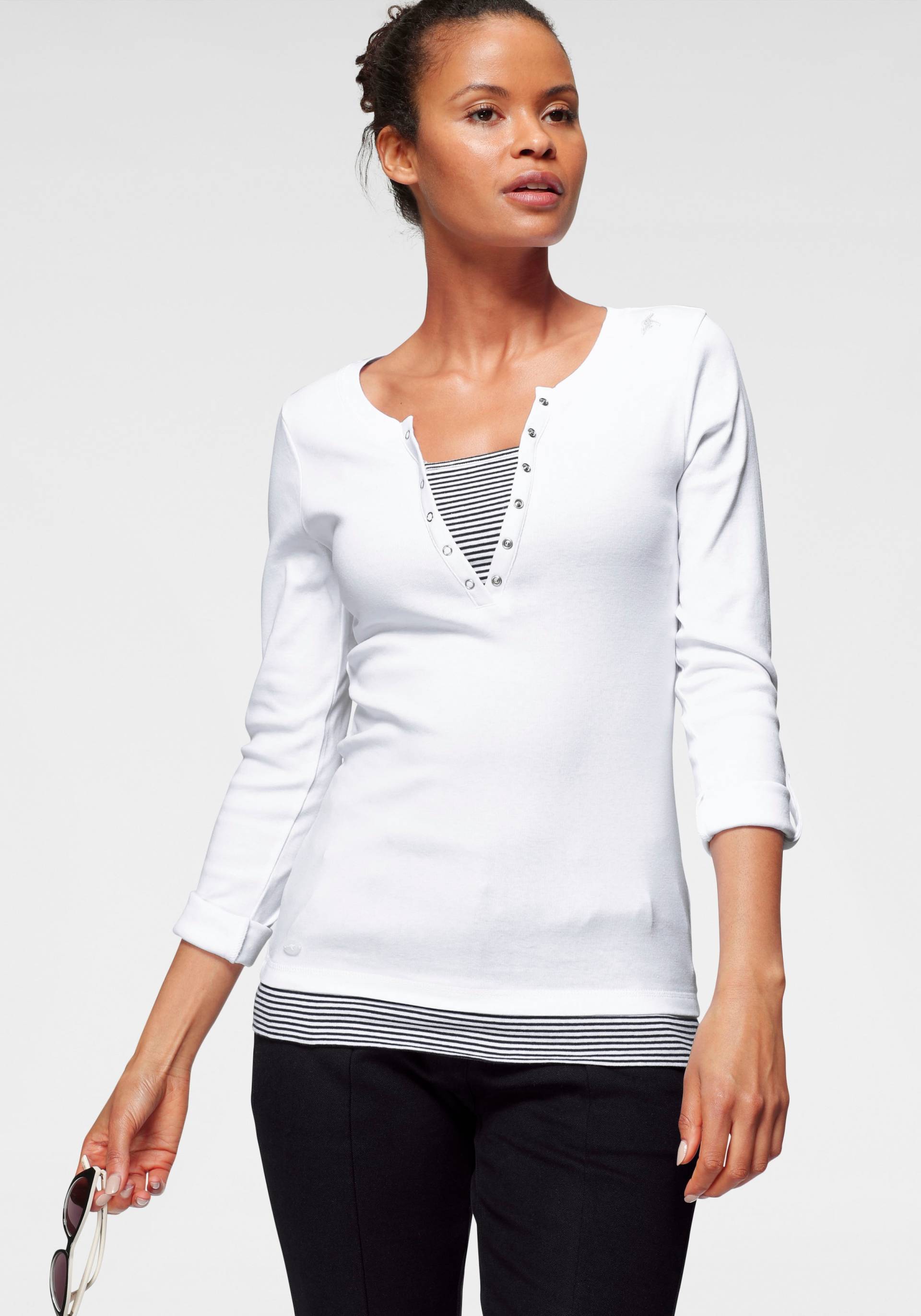 KangaROOS 2-in-1-Shirt, Langarm, sehr figurbetont KangaROOS 2-in-1-Shirt, Langarm, sehr figurbetont von KangaROOS