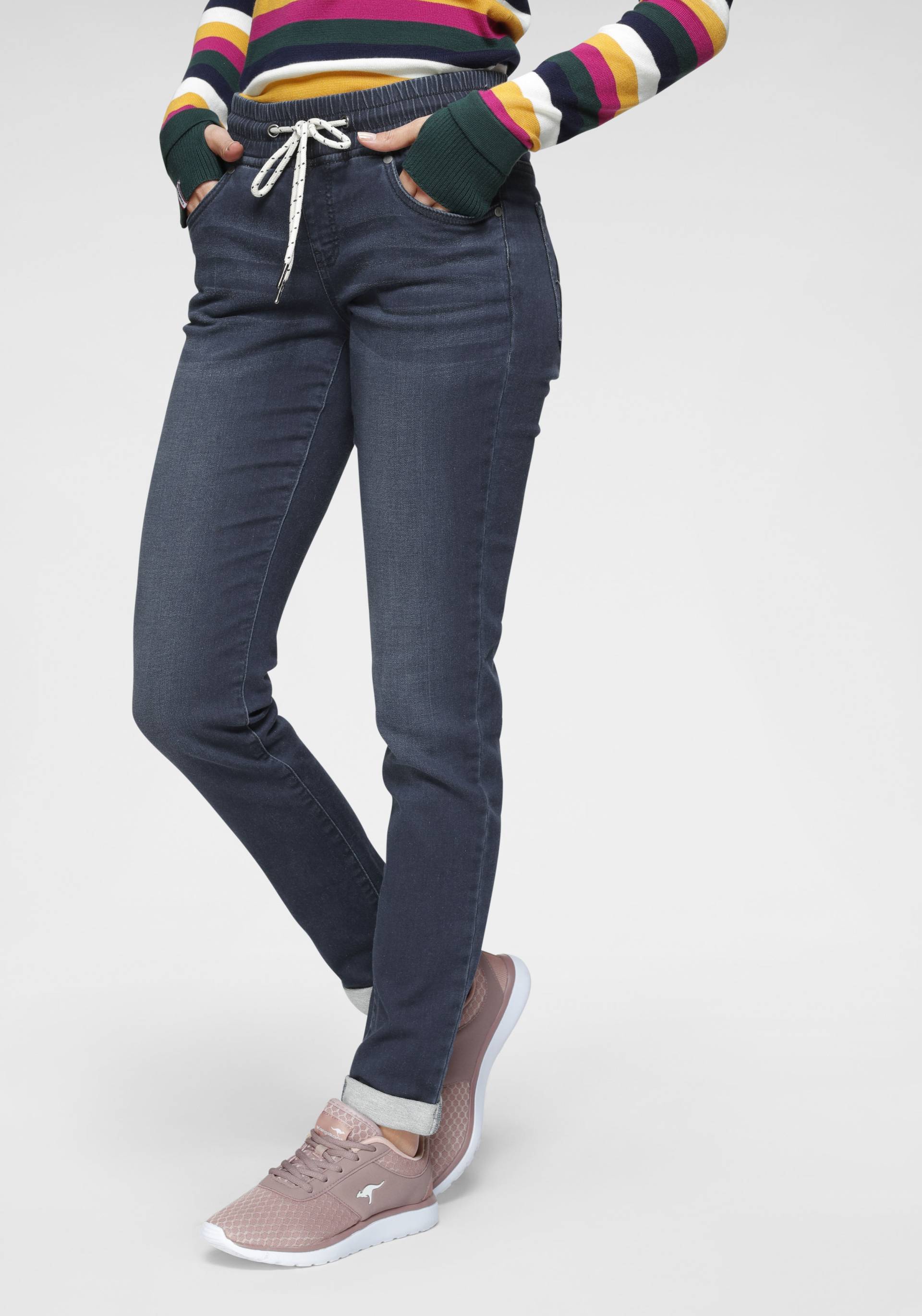 KangaROOS Bequeme Jeans, elastische Passform, gerade Beinform von KangaROOS