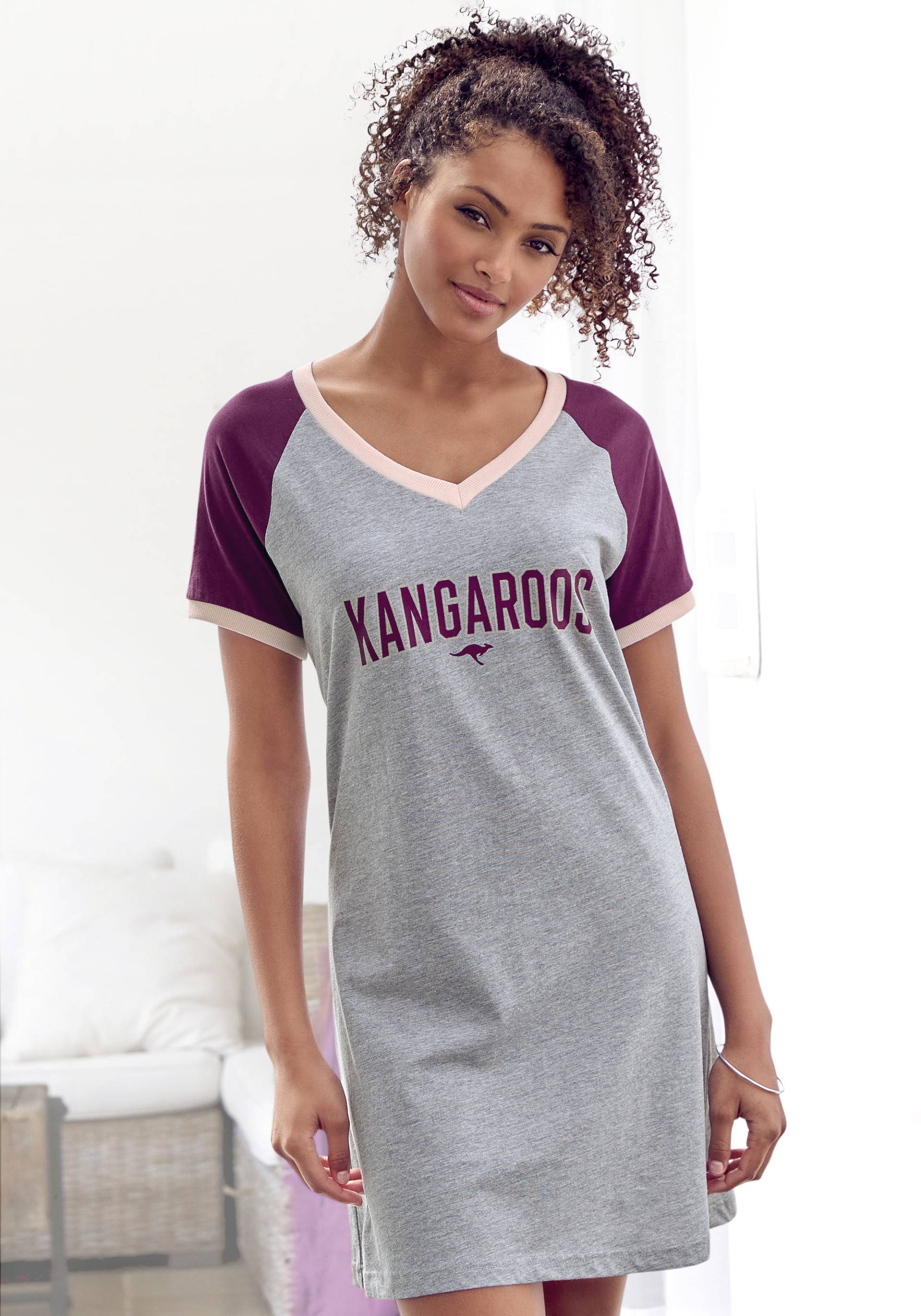 KangaROOS Bigshirt, mit kontrastfarbenen Raglanärmeln von KangaROOS