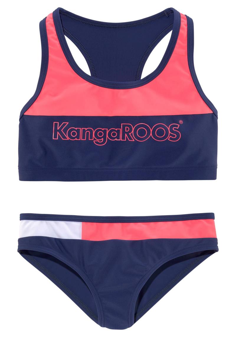 KangaROOS Bustier-Bikini »Energy Kids«, (1 St.), im Colourblocking-Design von KangaROOS