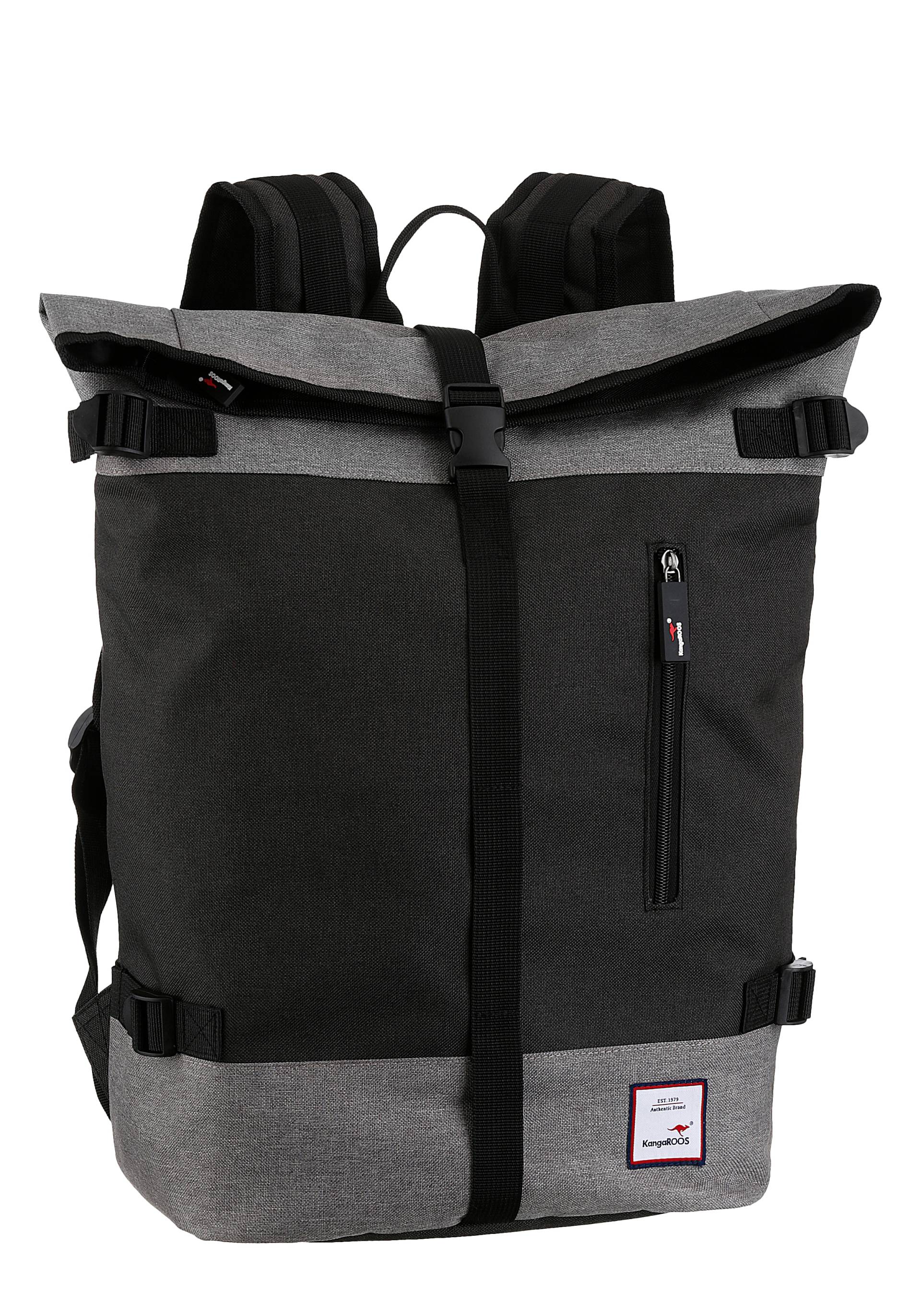 KangaROOS Cityrucksack, mit modischem Roll Top von KangaROOS