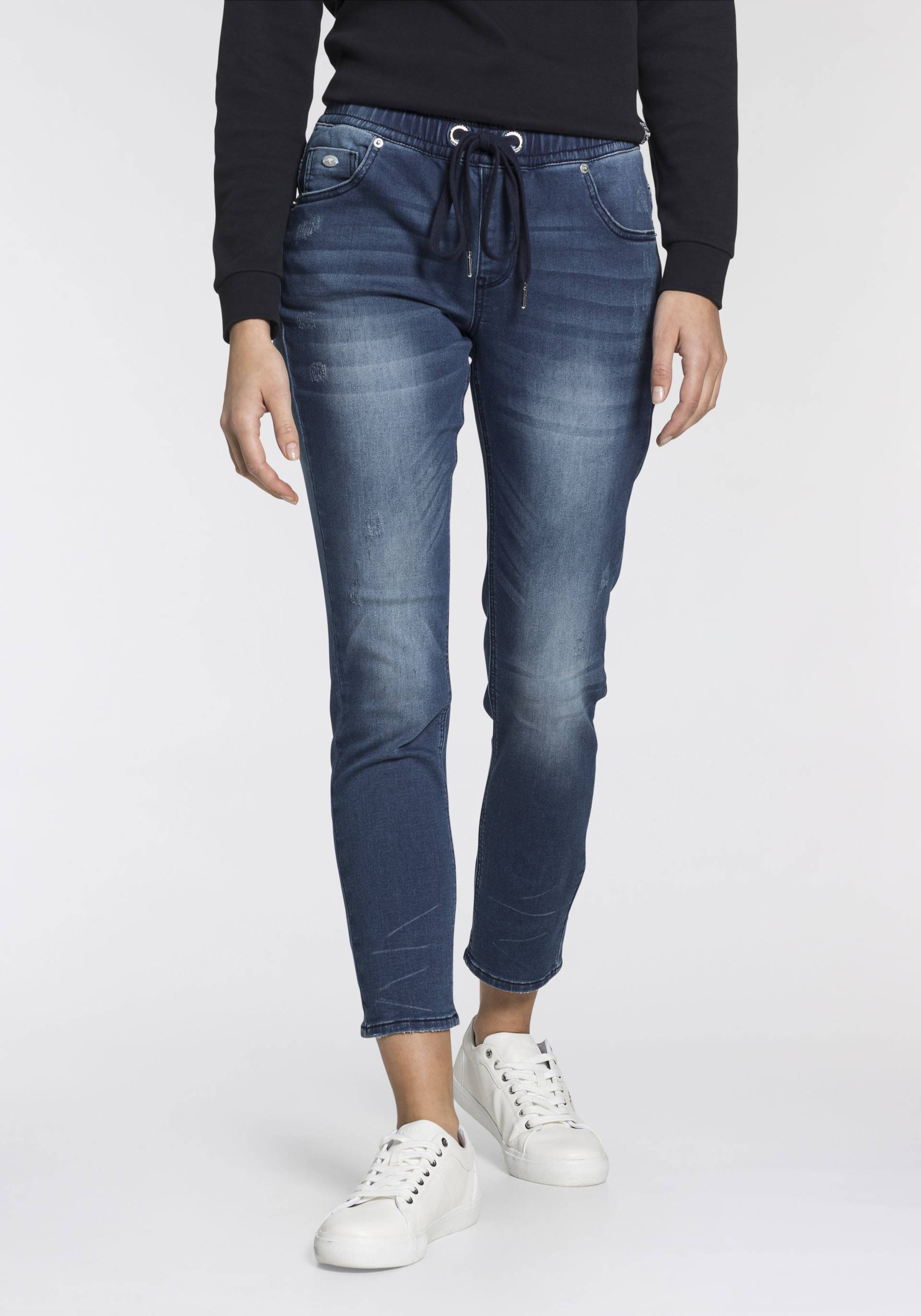 KangaROOS Jogg Pants »7/8 JOGG-DENIM«, in Denim-Optik mit elastischem Bündchen von KangaROOS