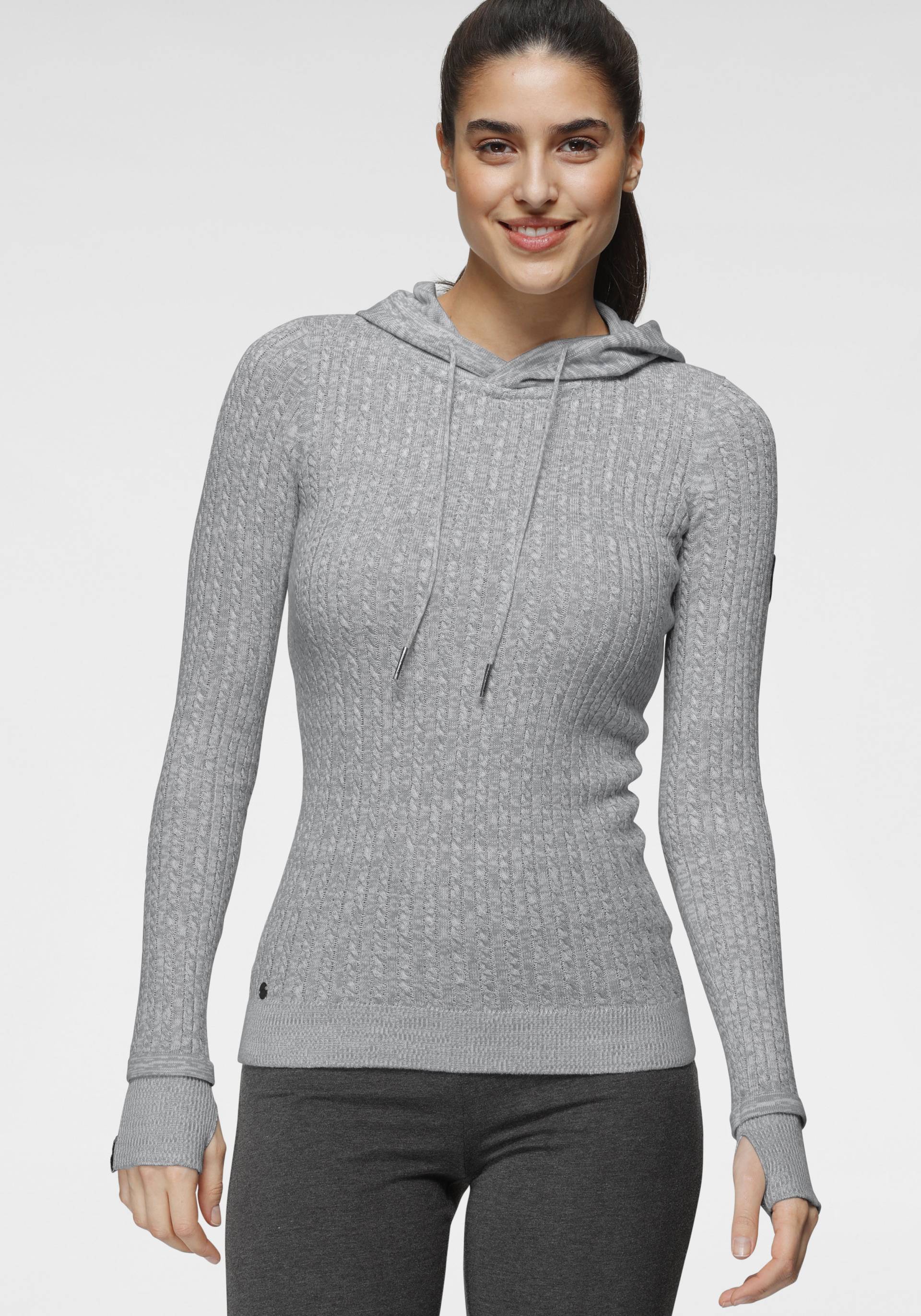 KangaROOS Kapuzenpullover, im feinen Zopf-Strick-Design KangaROOS Kapuzenpullover, im feinen Zopf-Strick-Design von KangaROOS