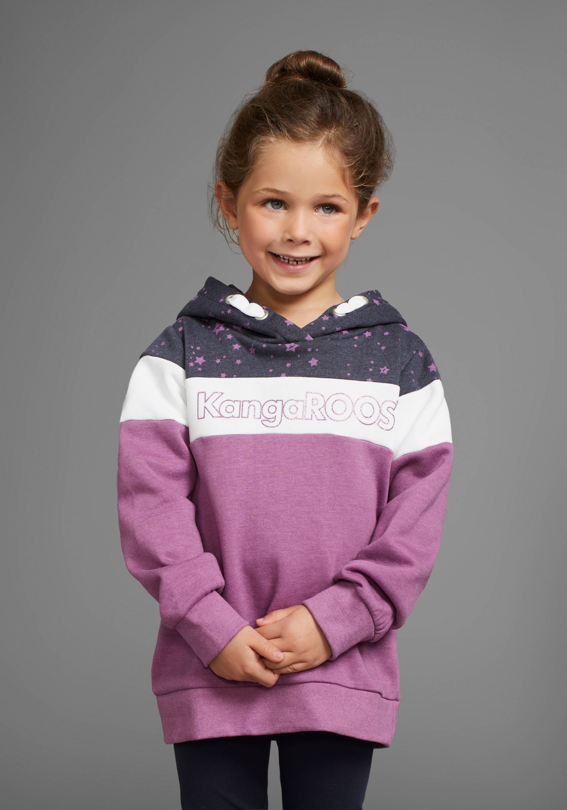 KangaROOS Kapuzensweatshirt »Colorblocking«, für kleine Mädchen KangaROOS Kapuzensweatshirt »Colorblocking«, für kleine Mädchen von KangaROOS