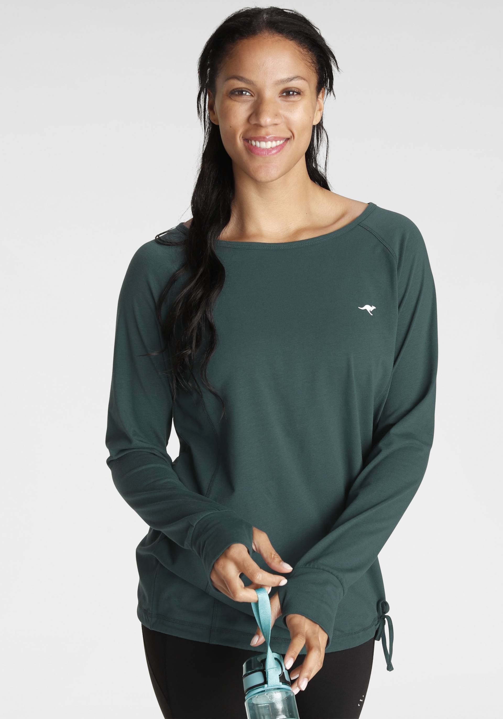 KangaROOS Langarmshirt, Langarm, für Büro und Freizeit, aus Baumwollmischung KangaROOS Langarmshirt, Langarm, für Büro und Freizeit, aus Baumwollmischung von KangaROOS