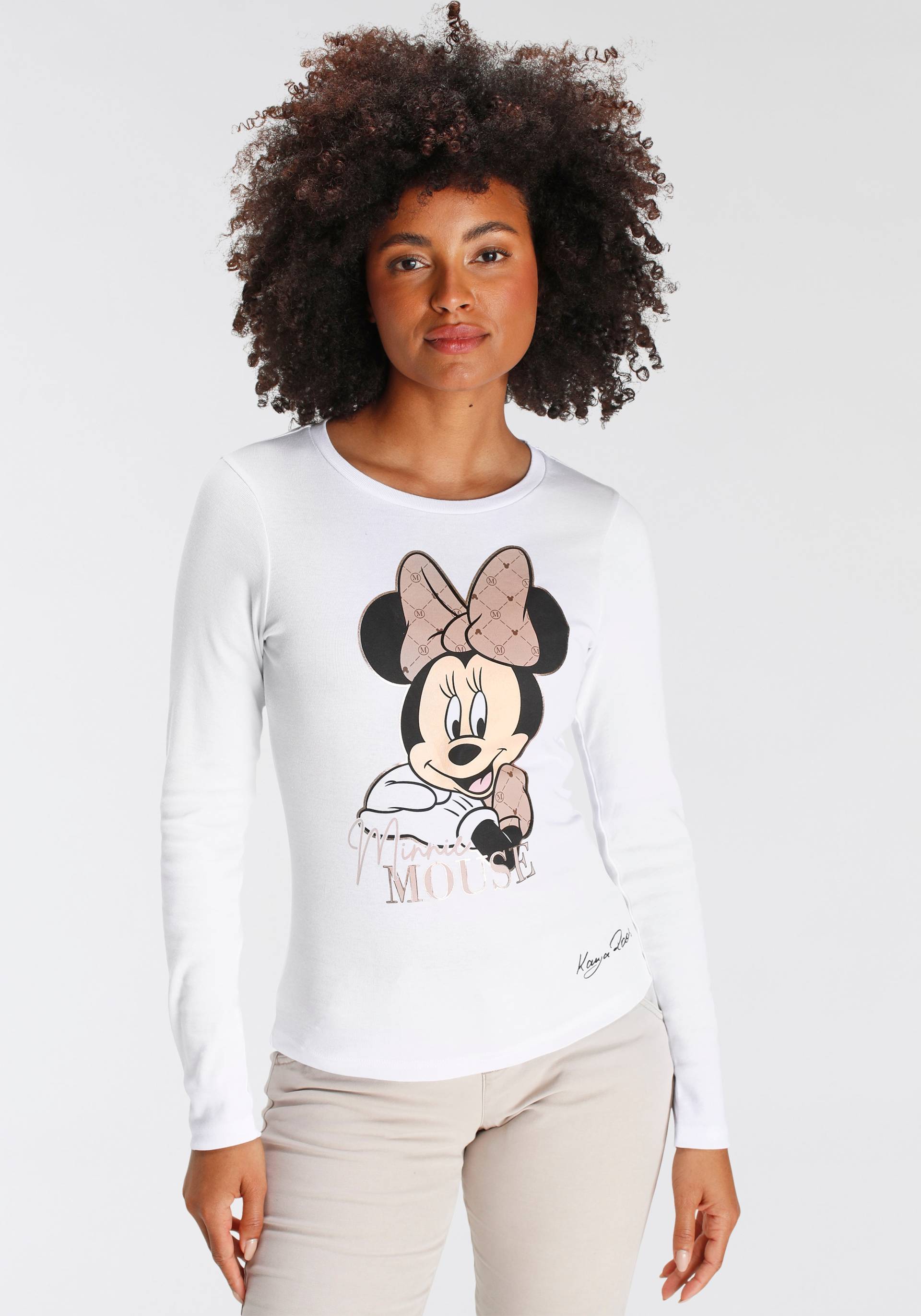 KangaROOS Langarmshirt, mit lizensiertem Mickey Mouse Druck von KangaROOS