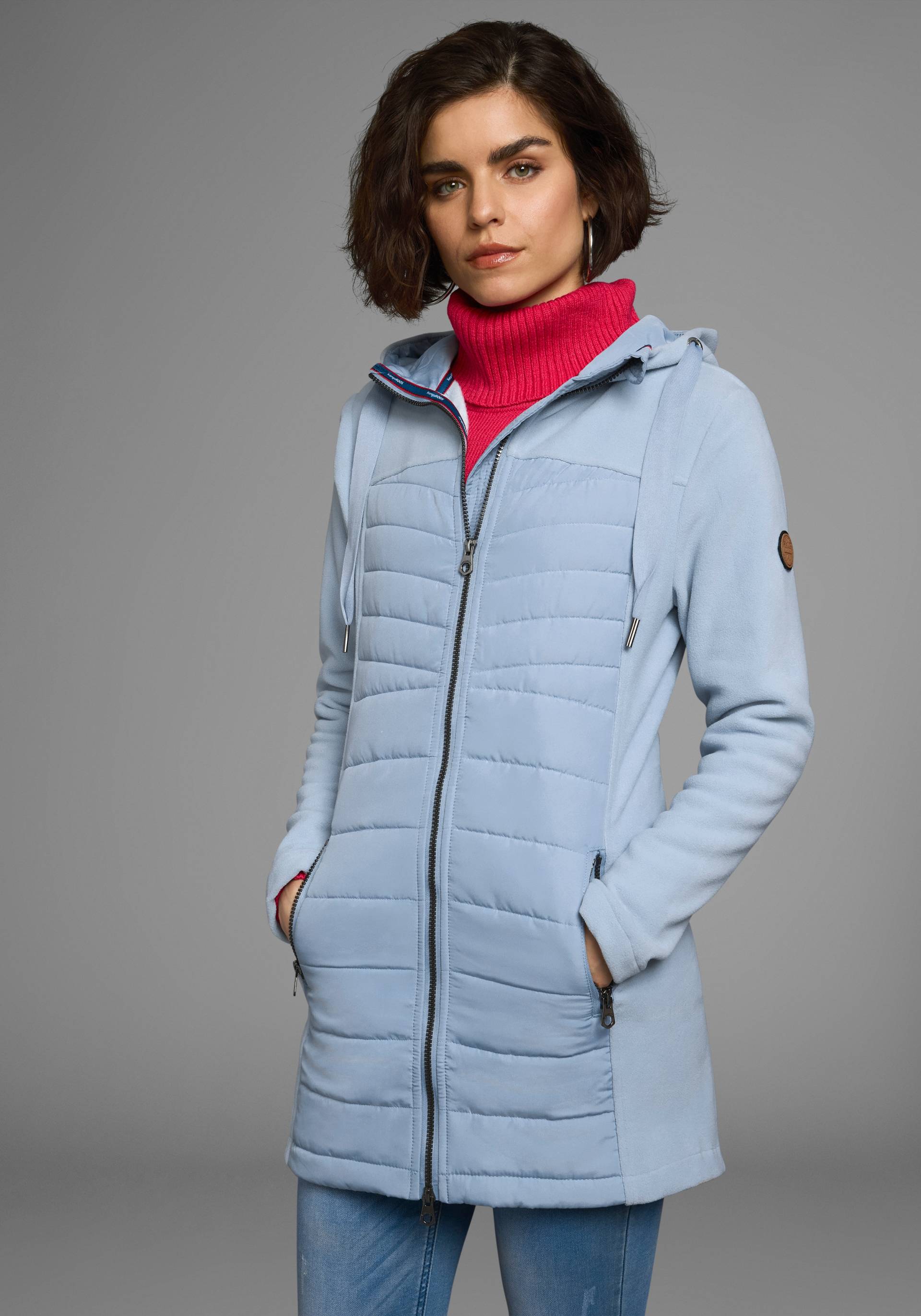 KangaROOS Langjacke, mit Kapuze, leichter Webstoff, figurbetonter Schnitt, mit Kapuze KangaROOS Langjacke, mit Kapuze, leichter Webstoff, figurbetonter Schnitt, mit Kapuze von KangaROOS