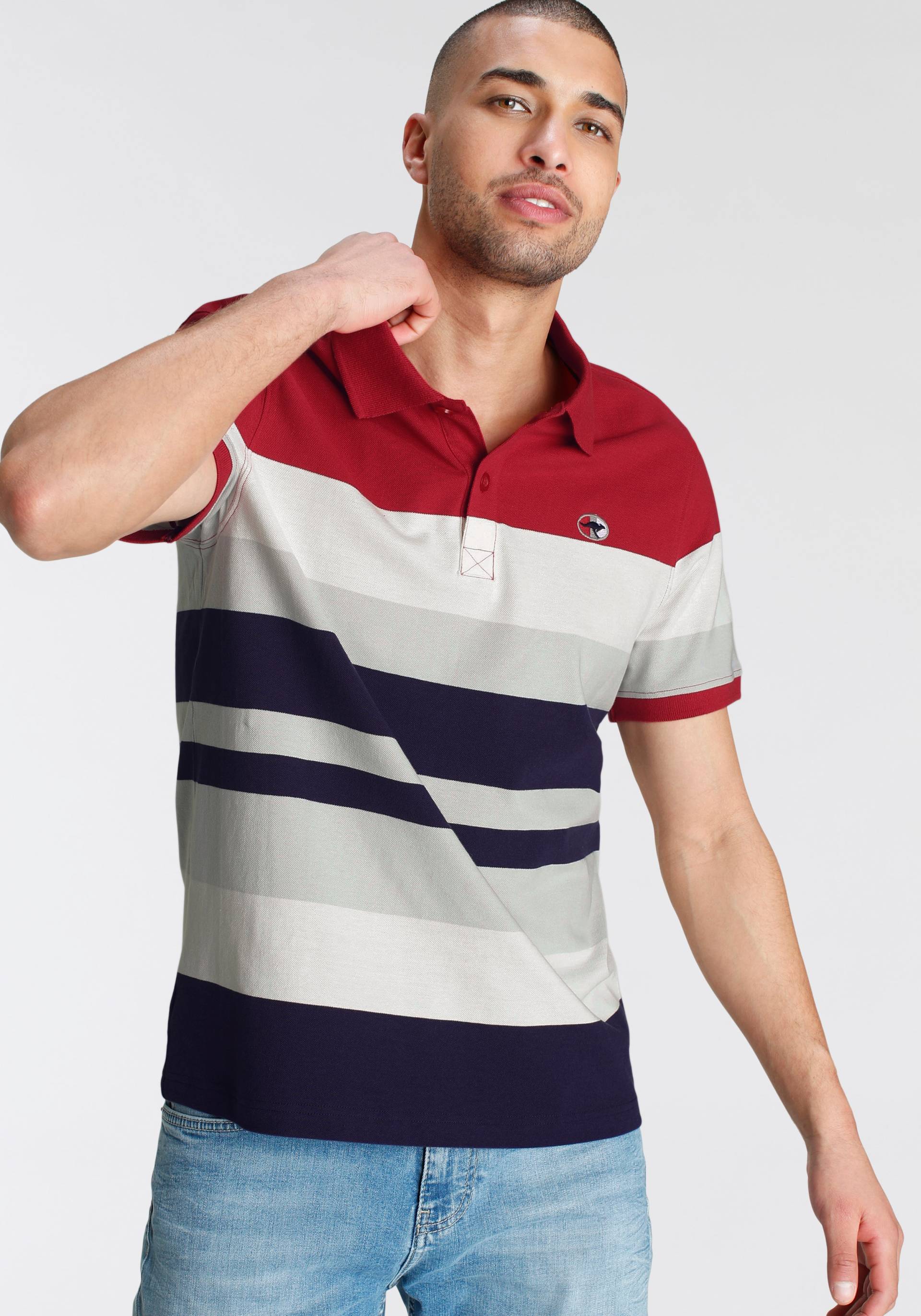 KangaROOS Poloshirt »KangaROOS«, halbarm, Regular Fit, casual, aus Baumwolle von KangaROOS