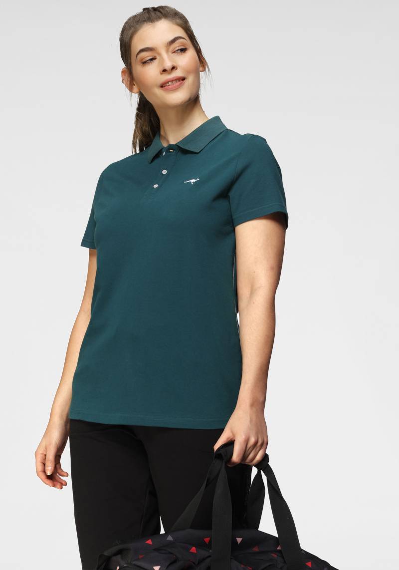 KangaROOS Poloshirt, Kurzarm, unifarben, Polokragen, aus Baumwolle von KangaROOS