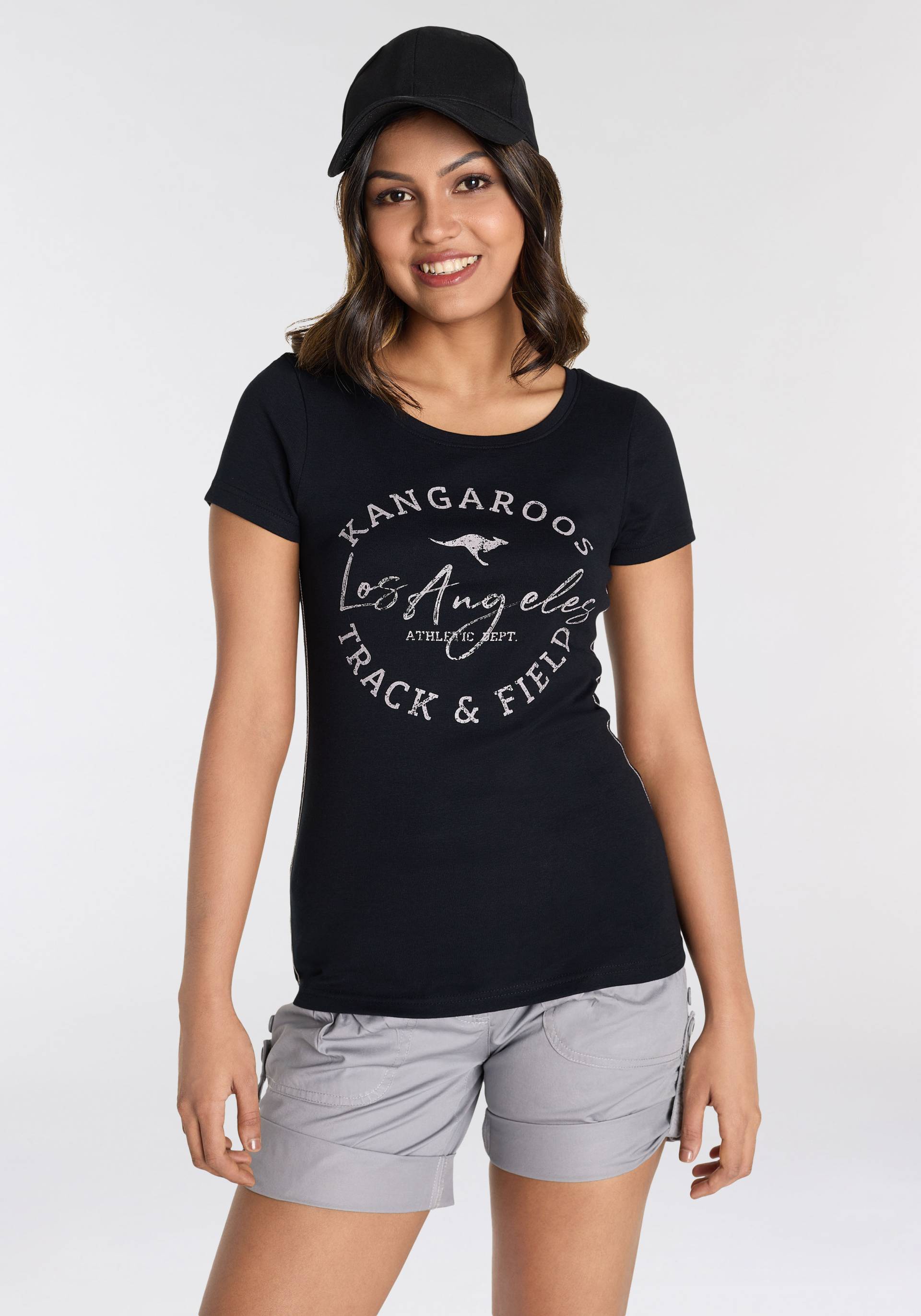 KangaROOS Print-Shirt, im American-Look - NEUE FARBEN von KangaROOS