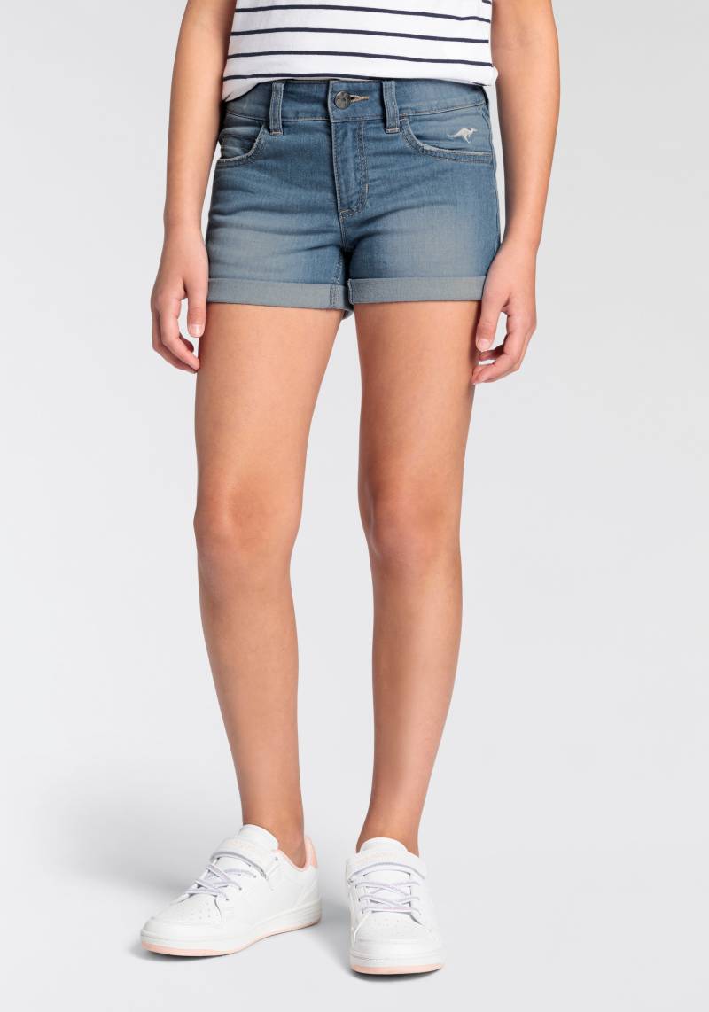 KangaROOS Shorts », Jeans-Shorts mit Stretch für Mädchen«, mit Logo-Stickerei von KangaROOS