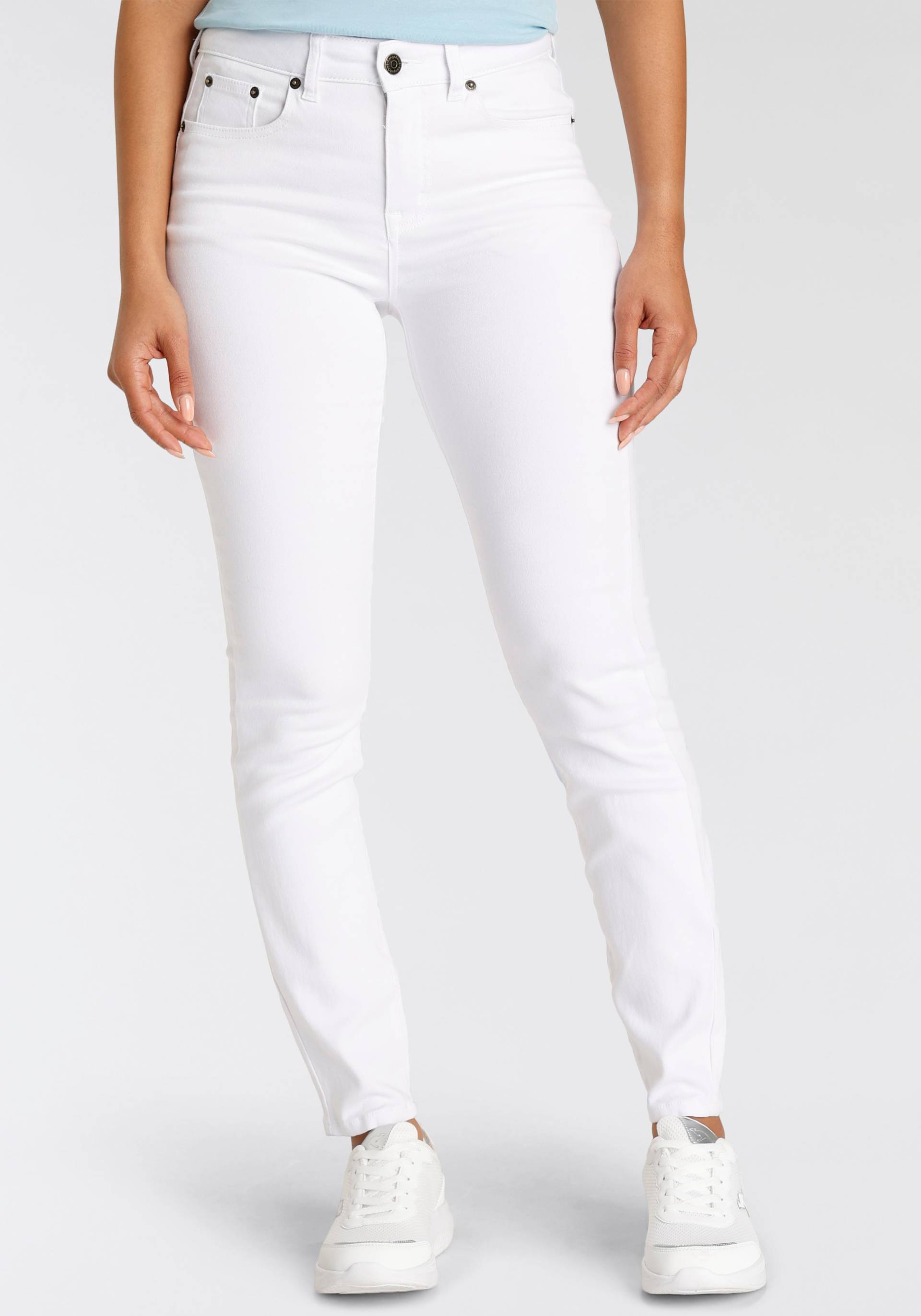 KangaROOS Slim-fit-Jeans »CROPPED HIGH WAIST SLIM FIT«, NEUE KOLLEKTION von KangaROOS