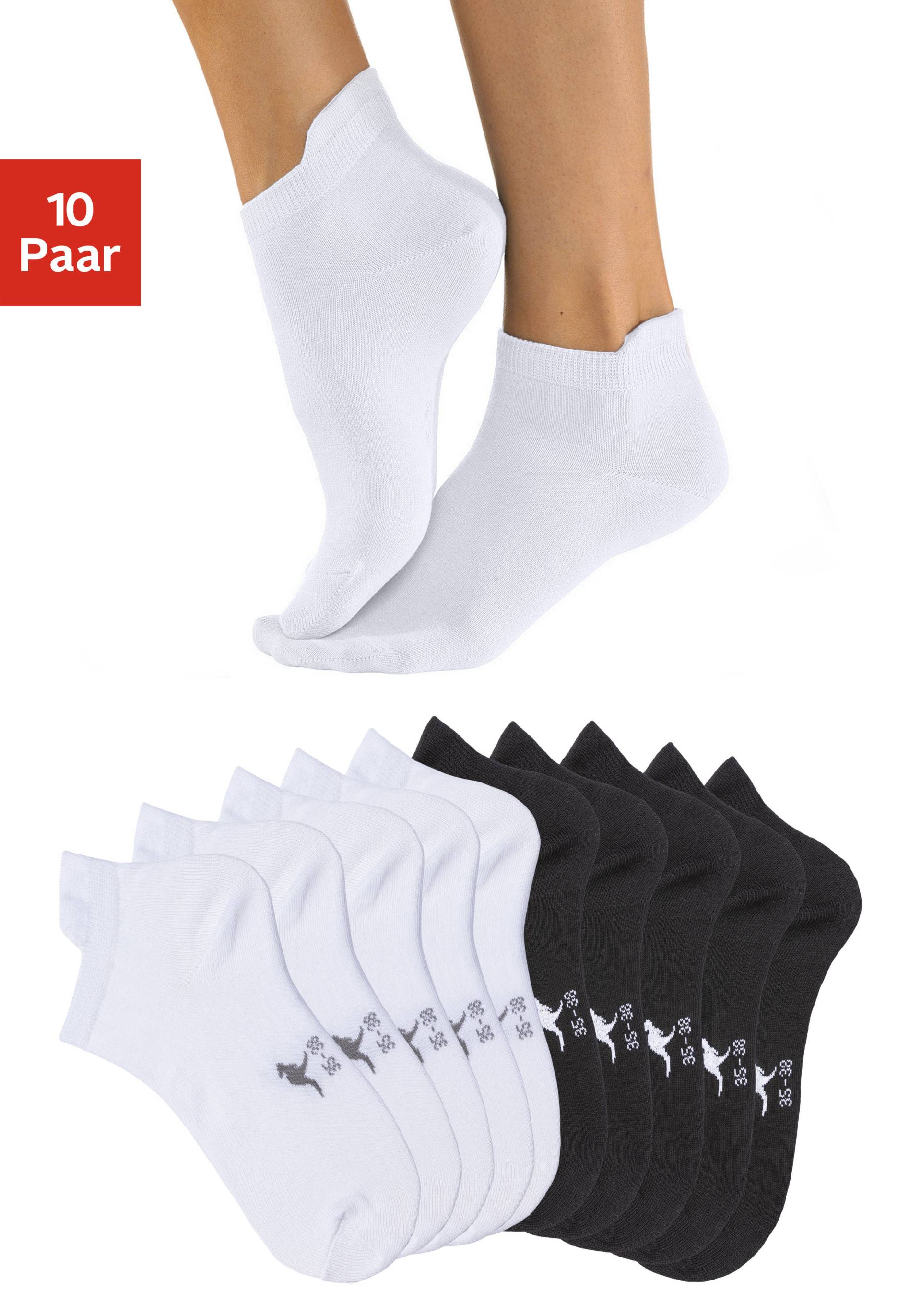 KangaROOS Sneakersocken, (Packung, 10 Paar), mit erhöhtem Bündchen von KangaROOS