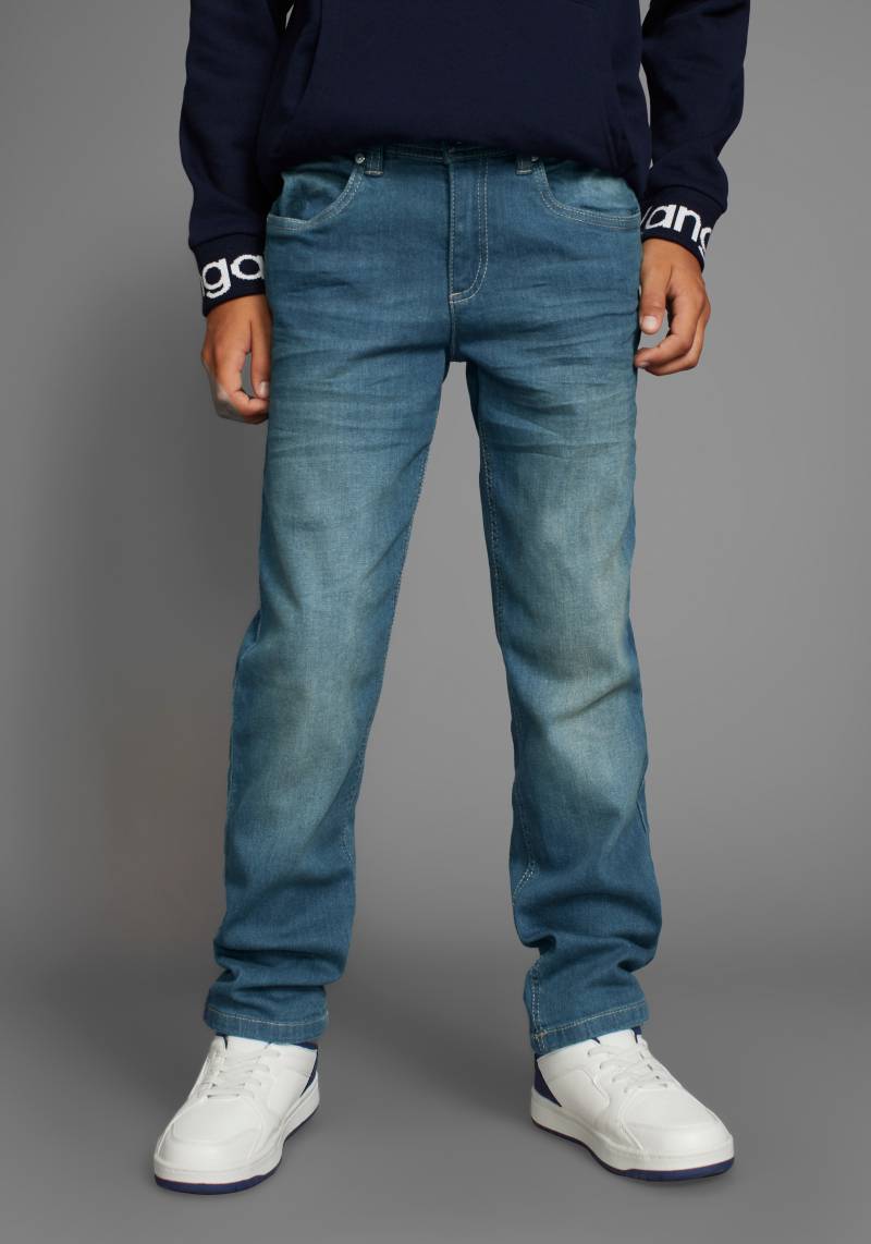 KangaROOS Stretch-Jeans », regular fit mit geradem Beinverlauf«, bequeme Passform, gerades Bein, niedrige Leibhöhe von KangaROOS