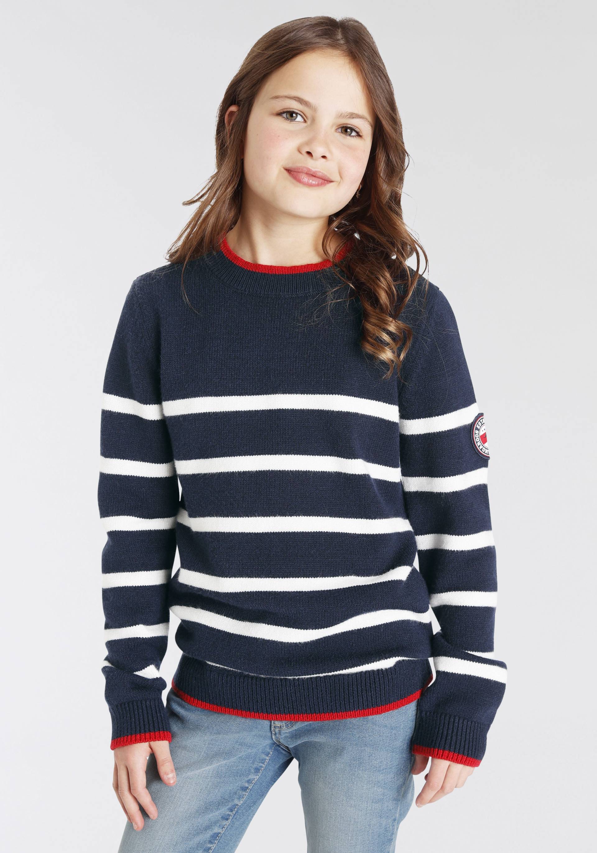 KangaROOS Strickpullover »maritim geringelt« von KangaROOS