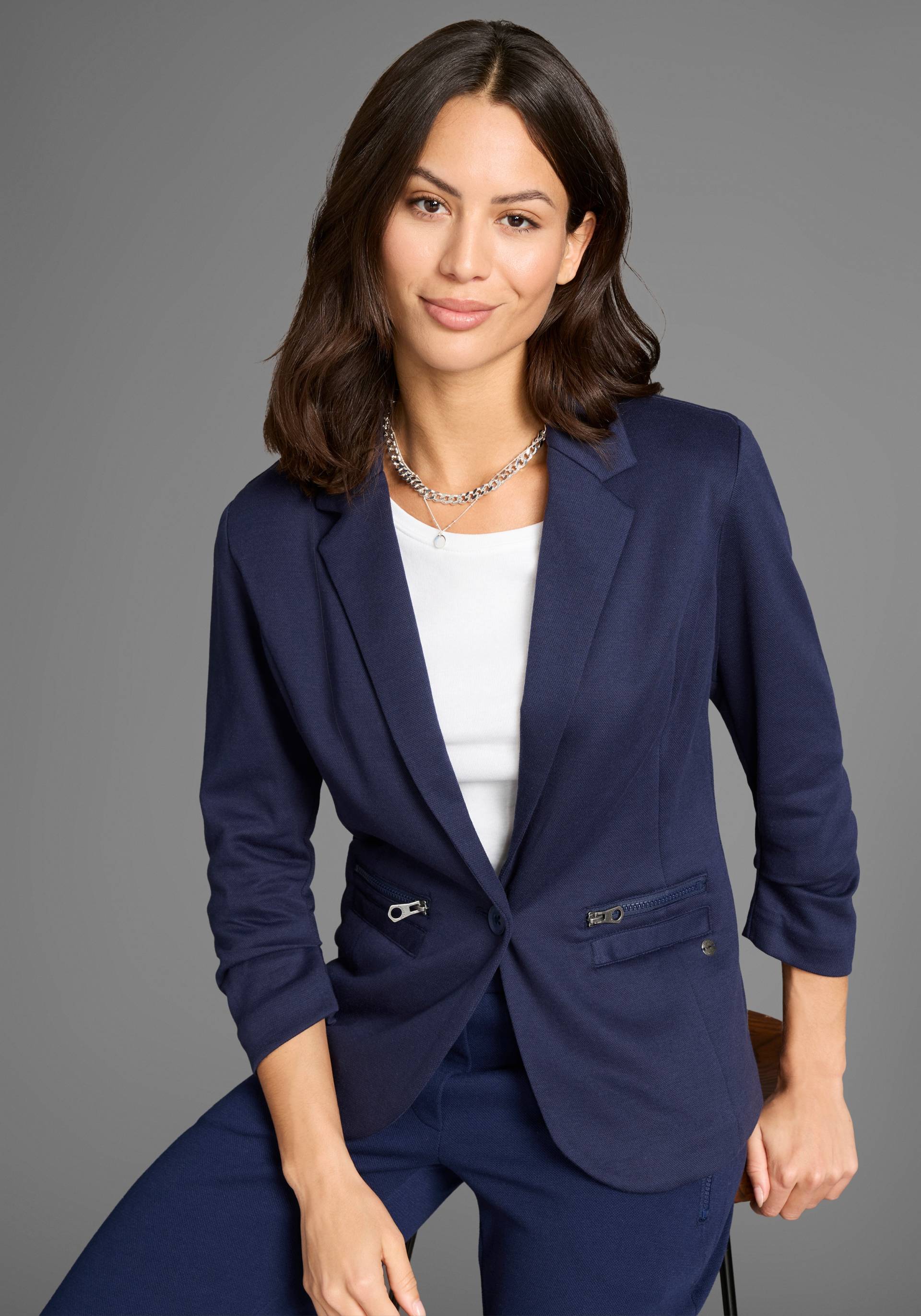 KangaROOS Sweatblazer, aus weichem Piqué - NEUE KOLLEKTION KangaROOS Sweatblazer, aus weichem Piqué - NEUE KOLLEKTION von KangaROOS