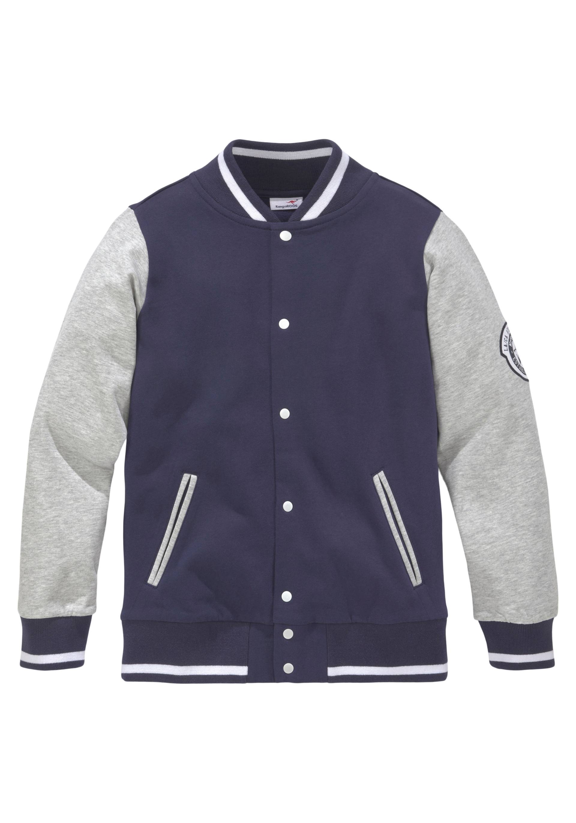 KangaROOS Sweatjacke »im Collegestyle«, Collegejacke KangaROOS Sweatjacke »im Collegestyle«, Collegejacke von KangaROOS