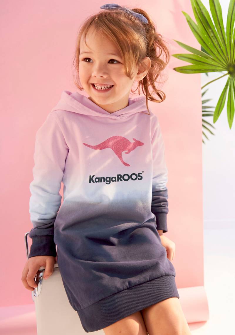 KangaROOS Sweatkleid »für kleine Mädchen«, bis Mitte des Oberschenkels, lässiger Look, aus Sweatstoff von KangaROOS