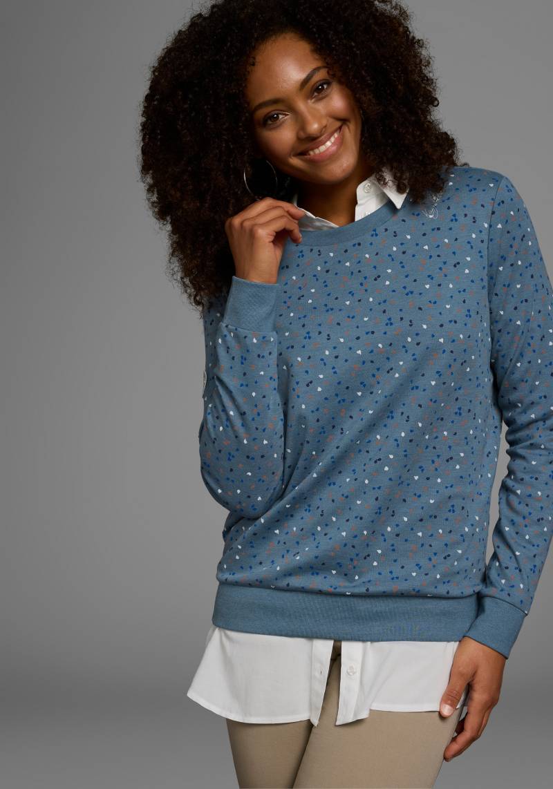 KangaROOS Sweatshirt, Langarm, bedruckt, Rundhalsausschnitt, aus Interlockmaterial von KangaROOS