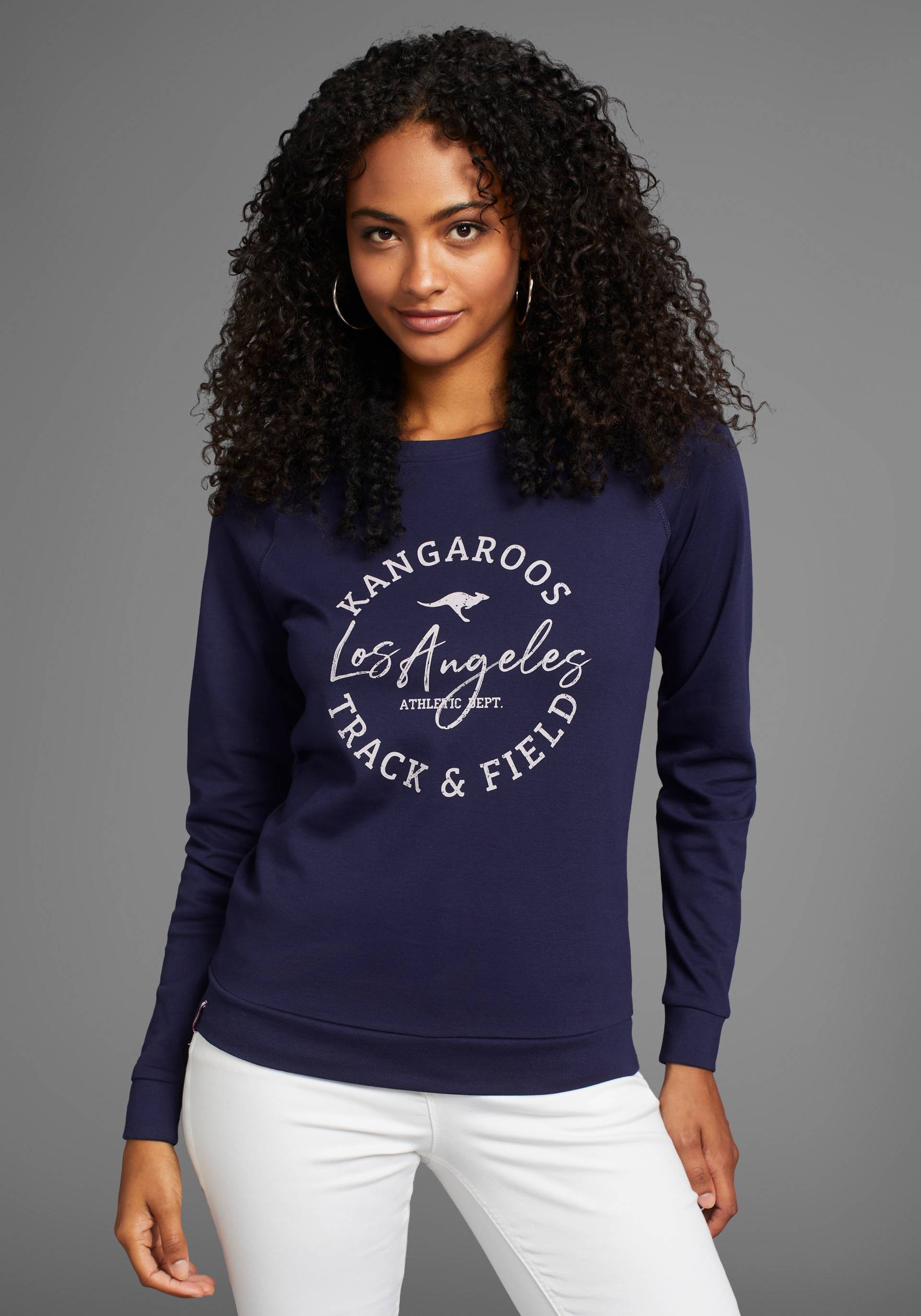 KangaROOS Sweatshirt, mit Frontprint - NEUE KOLLEKTION von KangaROOS