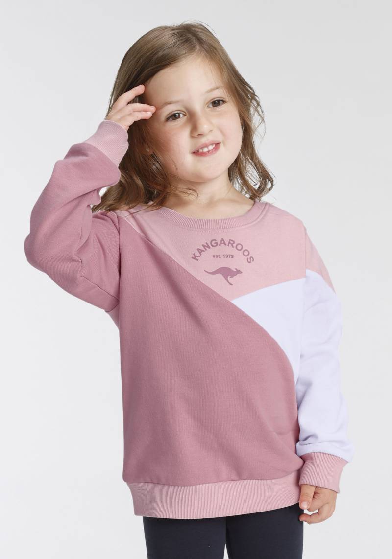 KangaROOS Sweatshirt »Kleine Mädchen«, Langarm, hüftlang, lockere Passform, mit Logodruck von KangaROOS