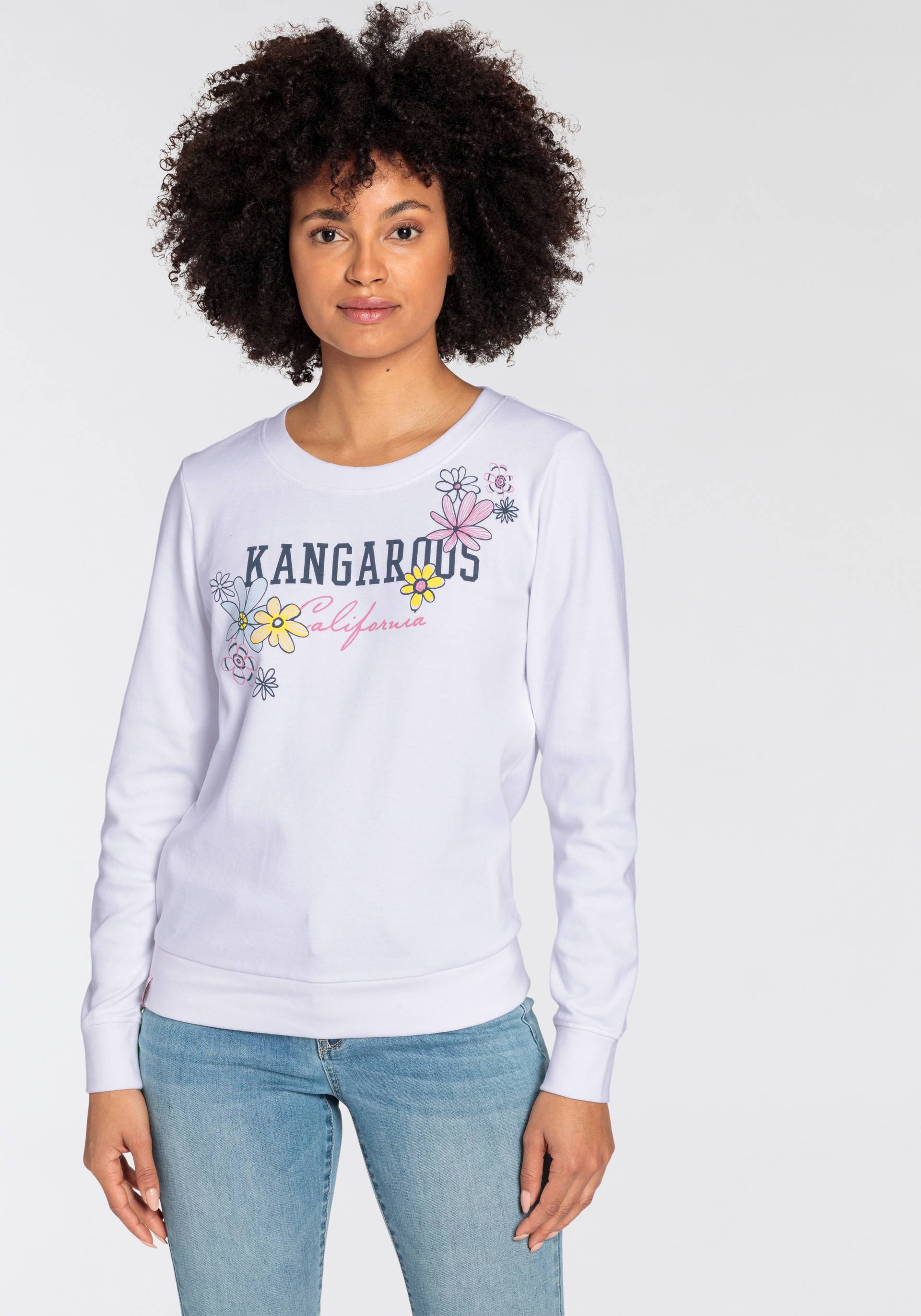 KangaROOS Sweatshirt, mit grossem Label Print - NEUE-KOLLEKTION von KangaROOS