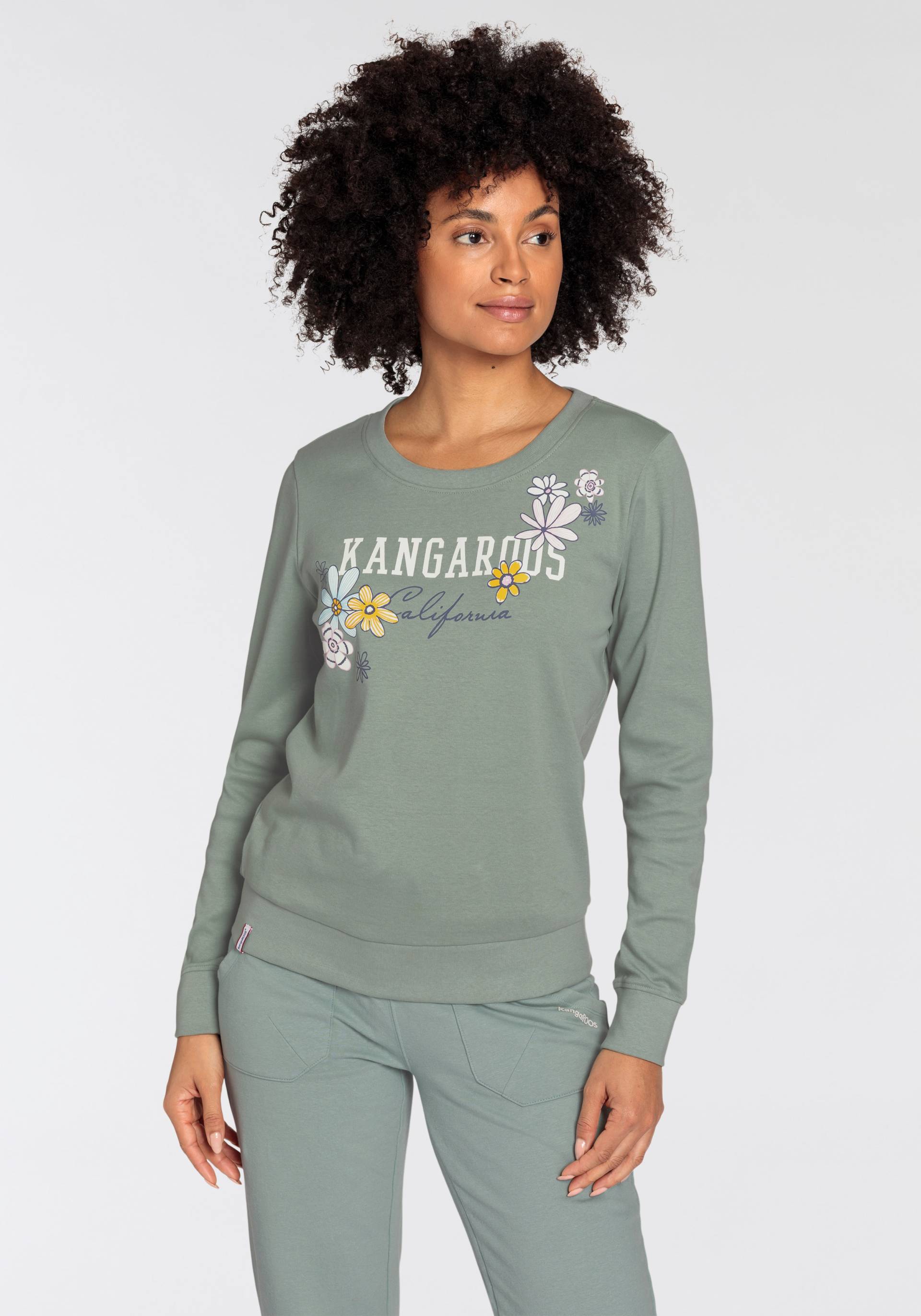 KangaROOS Sweatshirt, mit grossem Label Print - NEUE-KOLLEKTION von KangaROOS